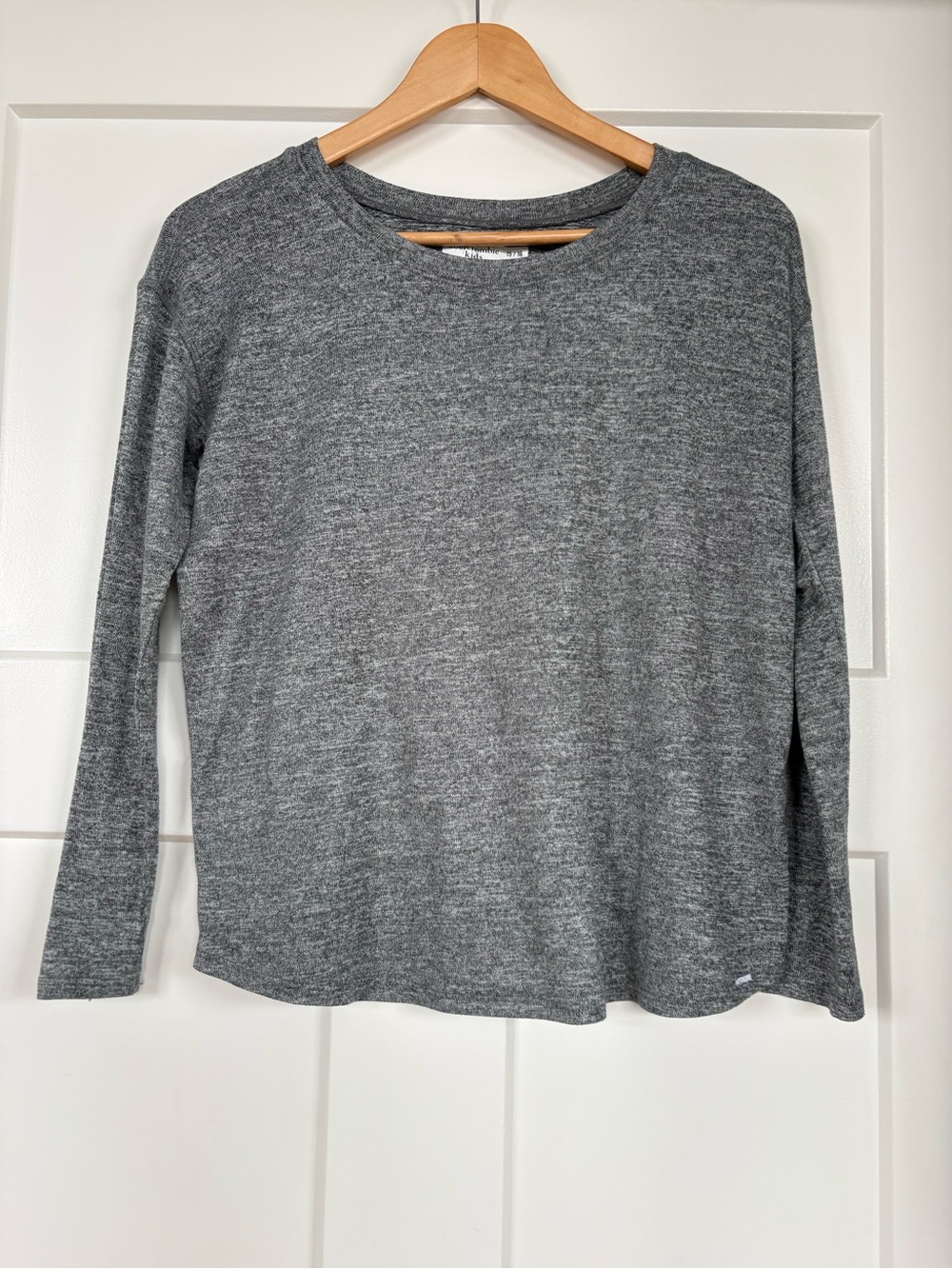Abercrombie Kids Heather Gray Crew Neck Collar Long-Sleeve  Size 15/16